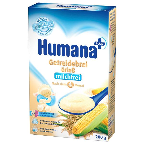 Humana Cereale Gris fara lapte - 4 luni 200gr